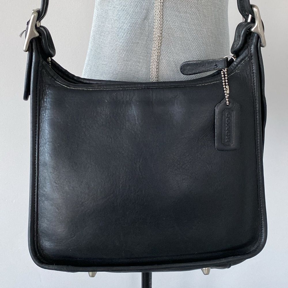 VTG 90s Coach Legacy H8P-9966 Black Cowhide Leather Crossbody Shoulder Bag